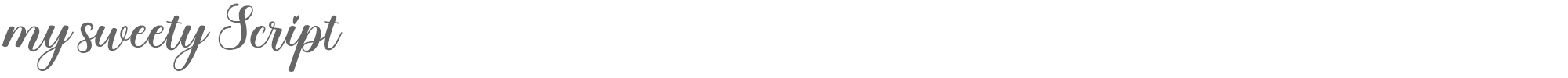 My Sweety Script My Sweety.ttf font preview
